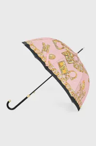 Deštník Moschino růžová barva #1974829