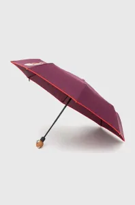 Deštník Moschino vínová barva #5637623