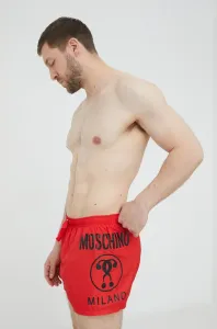 Dětské plavkové šortky Moschino Underwear červená barva