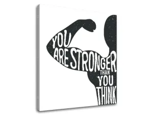 Motivační obraz na zeď You are stronger (obrazy s textem)