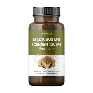 Maca 600 mg + Ženšen 100 mg MOVit Energy 90 kps