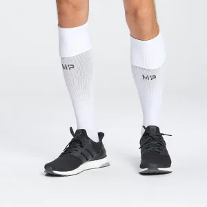 MP Prodloužené Fotbalové Ponožky – Bílé - UK 9-12