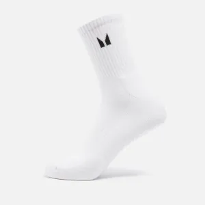 MP Unisex Crew Ponožky – Bílé - UK 2-5