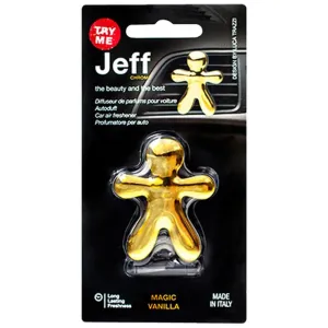 Mr&Mrs Fragrance JEFF zlatý chrom - magic vanilla vůně do auta 20 g