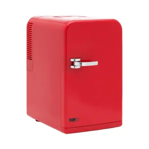 Mini chladnička 12 V / 230 V zařízení 2 v 1 s funkcí ohřevu 15 l červená - Přenosné elektrické chladničky MSW