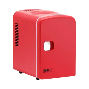 Mini chladnička 12 V / 230 V zařízení 2 v 1 s funkcí ohřevu 4 l červená - Přenosné elektrické chladničky MSW