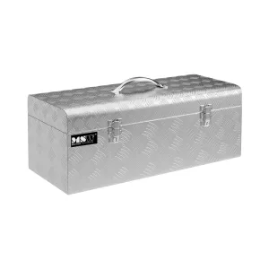 Hliníkový kufr na nářadí rýhovaný plech 57,5 x 24,5 x 22 cm 31 l - Hliníkové kufříky na nářadí MSW