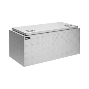 Hliníkový kufr na nářadí rýhovaný plech 91 x 44,5 x 43 cm 119 l - Hliníkové kufříky na nářadí MSW