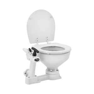Lodní záchod s ruční pumpou keramická mísa pohodlný a kompaktní - Lodní záchody MSW