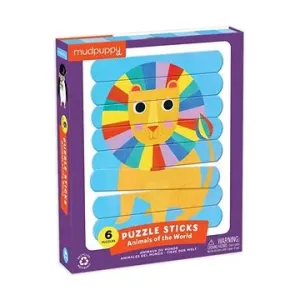 Puzzle Sticks - Zvířata světa (24 ks)