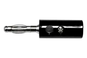 Mueller Electric Bu-00249-0 Conn, Stackable Banana Plug, 15A, Black