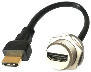 Multicomp Pro Mp002471 Cable, C3 Panel Hdmi Rcpt-Hdmi Plug/0.3M