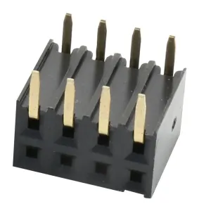 Multicomp Pro 2214Br-08G Socket, Pcb, 2 Row, R/a, 8Way