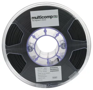 Multicomp Pro Mp001654 3D Printer Filament, Pla, 2.85Mm/blk/1Kg