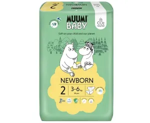 MUUMI Baby 2 Newborn 3–6 kg (58 ks), eko pleny