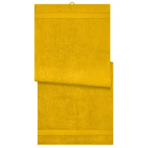 Myrtle Beach Saunová osuška z biobavlny MB444 - Žlutá #726224