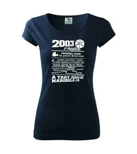 2003 v kostce - Pure dámské triko