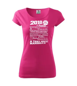 2010 v kostce - Pure dámské triko