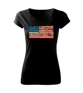 Americká vlajka stará - Pure dámské triko