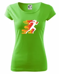 Běhání - oranžová žena - Pure dámské triko