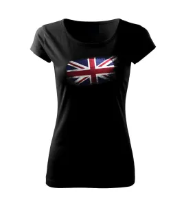 Britská vlajka okousaná - Pure dámské triko