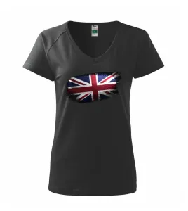 Britská vlajka okousaná - Tričko dámské Dream