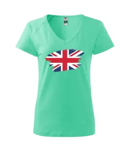Britská vlajka roztrhaná - Tričko dámské Dream