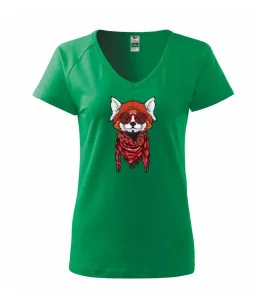 Červená panda hipster - Tričko dámské Dream
