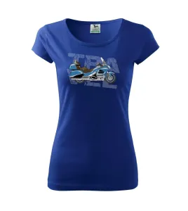 Cestovní motorka Amerika modrá - Pure dámské triko