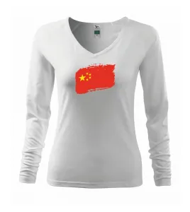 Čína vlajka - Triko dámské Elegance
