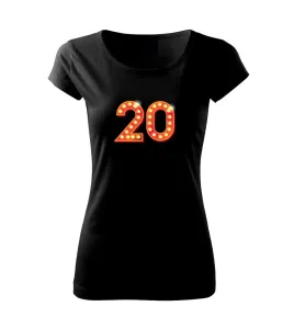 Čísla žárovky 20 - Pure dámské triko