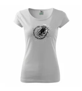 Cyklo kotoučová brzda černobílá - Pure dámské triko
