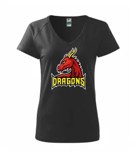 Dragons - logo týmu červené (Hana-creative) - Tričko dámské Dream