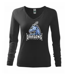 Dragons - logo týmu modrá (Hana-creative) - Triko dámské Elegance