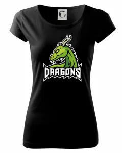 Dragons - logo týmu zelená (Hana-creative) - Pure dámské triko