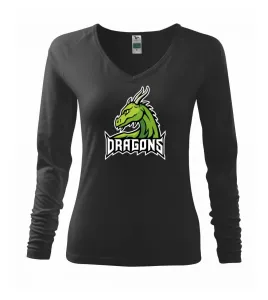 Dragons - logo týmu zelená (Hana-creative) - Triko dámské Elegance