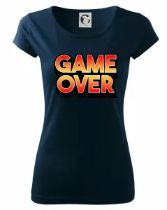 Game over - nápis barevný - Pure dámské triko
