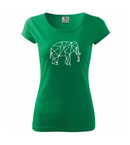 Geometrie - slon - Pure dámské triko