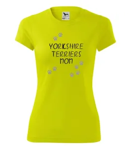 Jorkšírský teriér - Yorkshire Terriers mom (Reflexní tlapky) - Dámské Fantasy sportovní (dresovina)