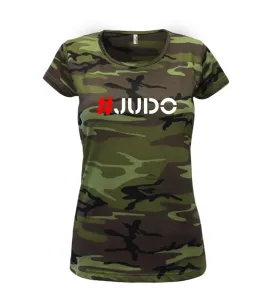 Judo Hashtag - Dámské maskáčové triko