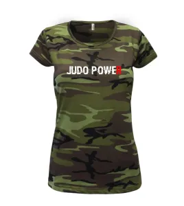 Judo power - Dámské maskáčové triko