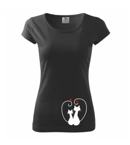 Kočky - Zamilovaný pár - Pure dámské triko