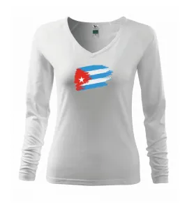 Kuba vlajka - Triko dámské Elegance