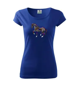 Kůň geometrie barevný - Pure dámské triko