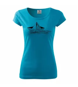 Letní romance - papírová loďka - Pure dámské triko