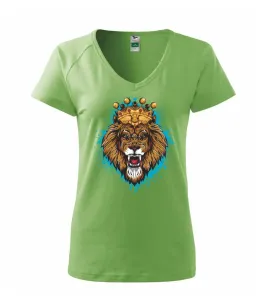 Lev kreslený s korunou - Tričko dámské Dream