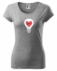 Love žárovka rozum - Pure dámské triko