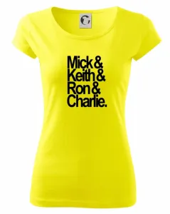Mick Keith Ron Charlie - Pure dámské triko