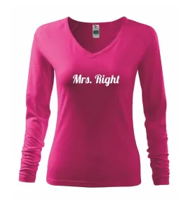 Mrs Right - Mr Right - Triko dámské Elegance