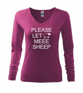 Please let meee sheep - Triko dámské Elegance